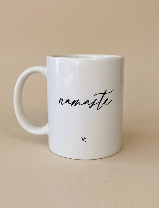 Yoga-Tasse „Namasté“ mit Kobra-Pose
