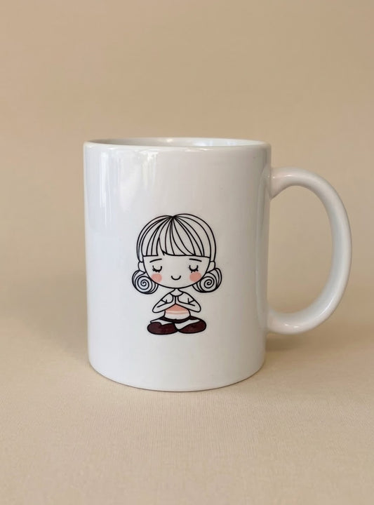 Yoga-Tasse „Namasté“ im Lotussitz